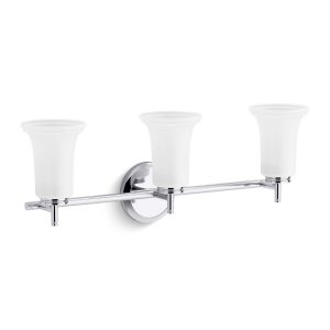 Bellera Three-light sconce with frosted shades - K-38406-SC03-CPL