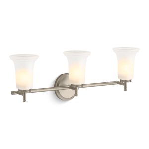 Bellera Three-light sconce with frosted shades - K-38406-SC03-BNL