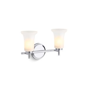 Bellera Two-light sconce with frosted shades - K-38405-SC02-CPL