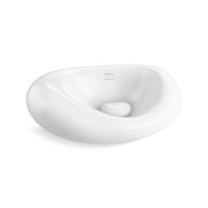 Landshapes by Daniel Arsham 21-1/2" oval vessel bathroom sink, no overflow - K-32300-0