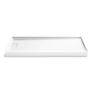 Stoneridge 72" x 34" alcove shower base, left drain - K-44161-HW1