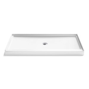 Stoneridge 66" x 36" alcove shower base, center drain - K-44160-HW1