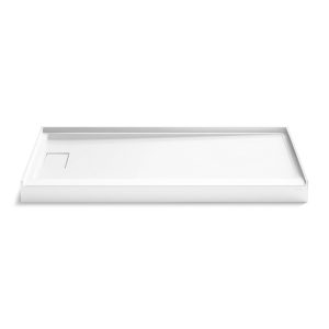 Stoneridge 60" x 30" alcove shower base, left drain - K-44147-HW1