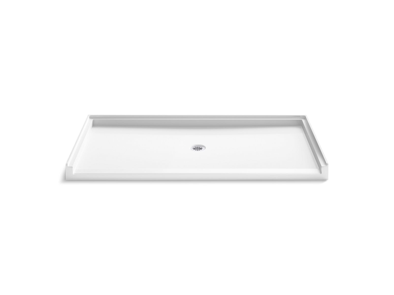 Stoneridge 72" x 36" alcove shower base, center drain - K-44169-HW1