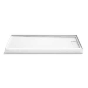 Stoneridge 72" x 34" alcove shower base, right drain - K-44162-HW1