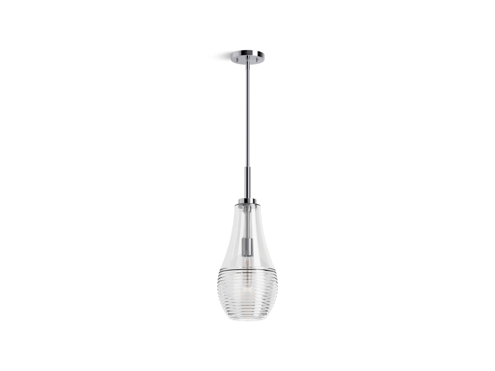 Simplice 8" teardrop pendant - K-42196-PE01-CPL
