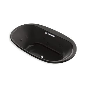 Underscore 71-1/2" x 41-1/2" drop-in Heated BubbleMassage air bath with whirlpool - K-5718-XHGH-7