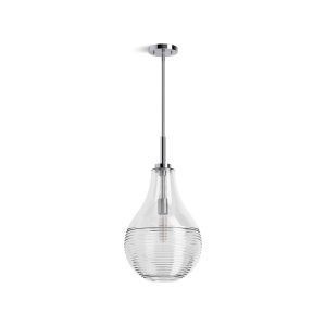 Simplice 12" teardrop pendant - K-42197-PE01-CPL