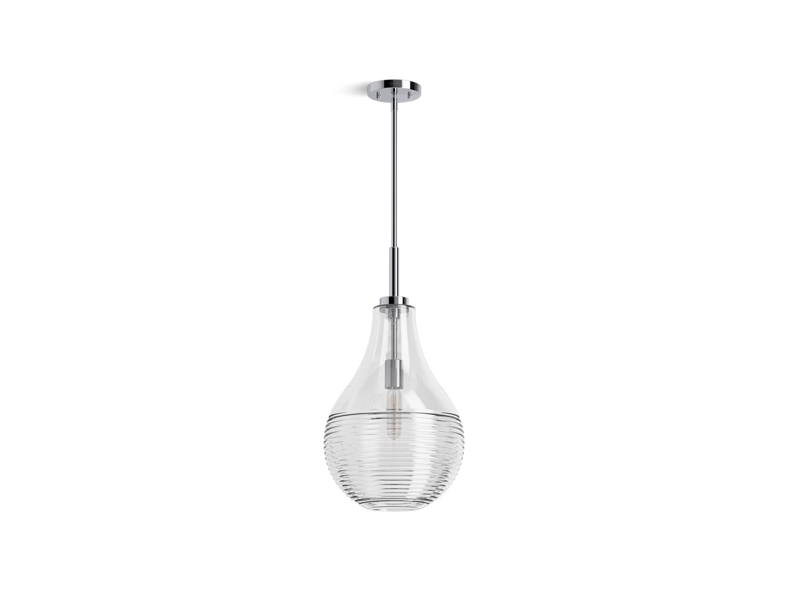 Simplice 12" teardrop pendant - K-42197-PE01-CPL