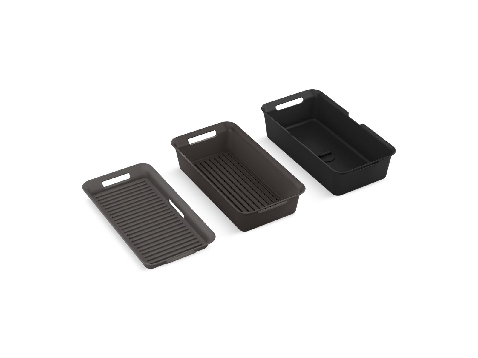 Riverby Three-piece workstation sink accessory set - K-35000-DRK