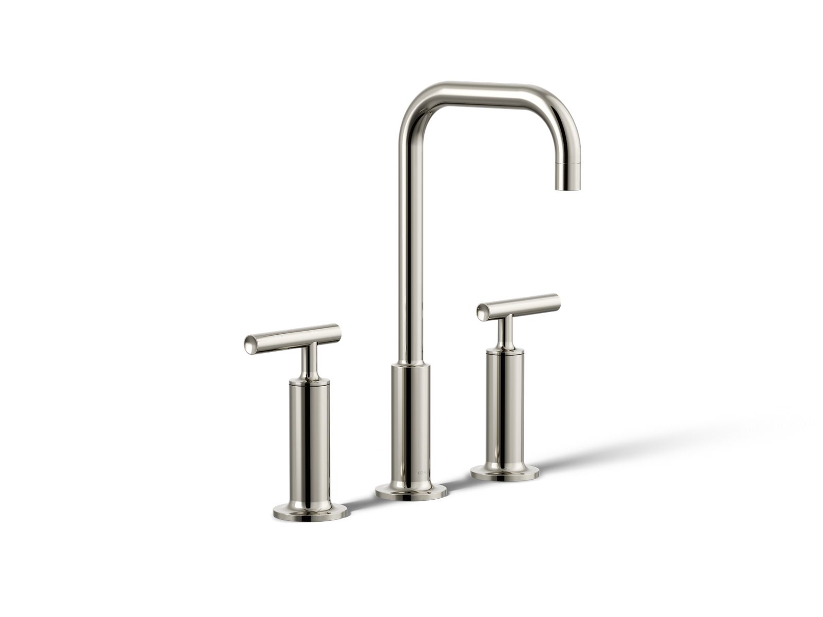 Purist Widespread bathroom sink faucet with Lever handles, 1.2 gpm - K-14408-4-SN