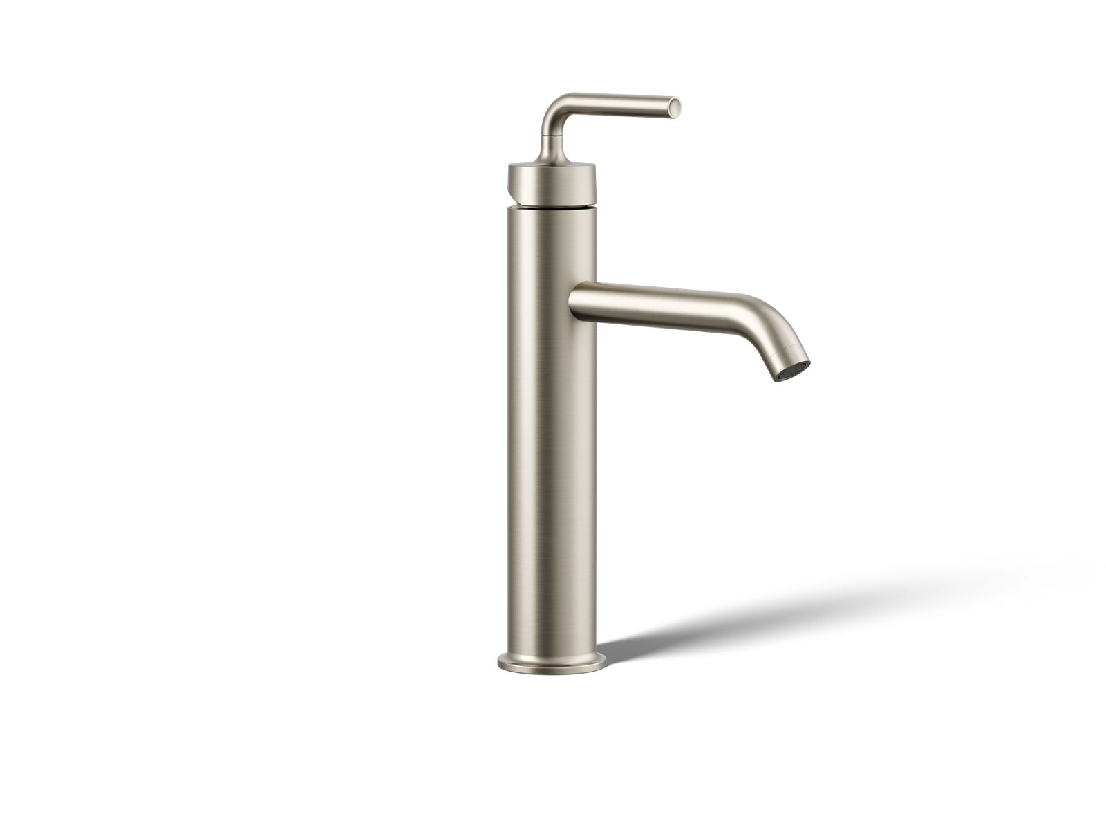Purist Tall single-handle bathroom sink faucet with Lever handle, 1.2 gpm - K-14404-4A-BN