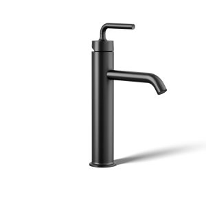 Purist Tall single-handle bathroom sink faucet with Lever handle, 1.2 gpm - K-14404-4A-BL