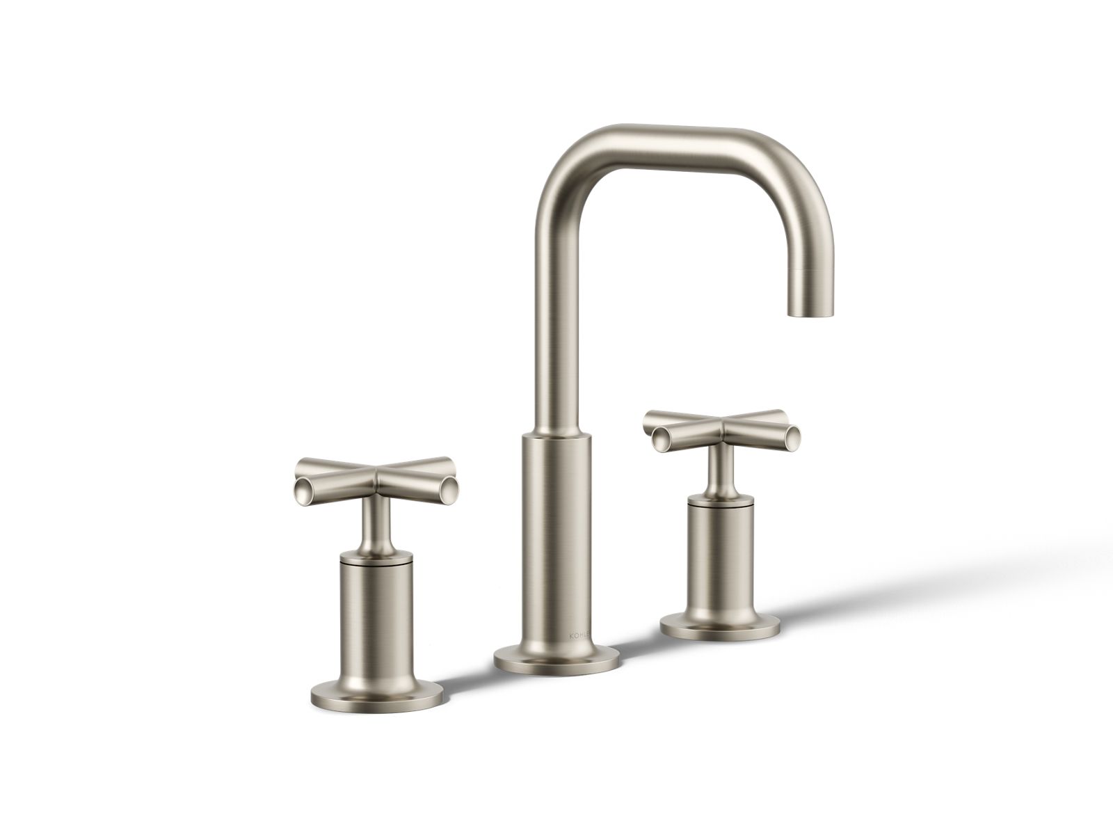 Purist Widespread bathroom sink faucet with Cross handles, 1.2 gpm - K-14406-3-BN