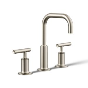 Purist Widespread bathroom sink faucet with Lever handles, 1.2 gpm - K-14406-4-BN