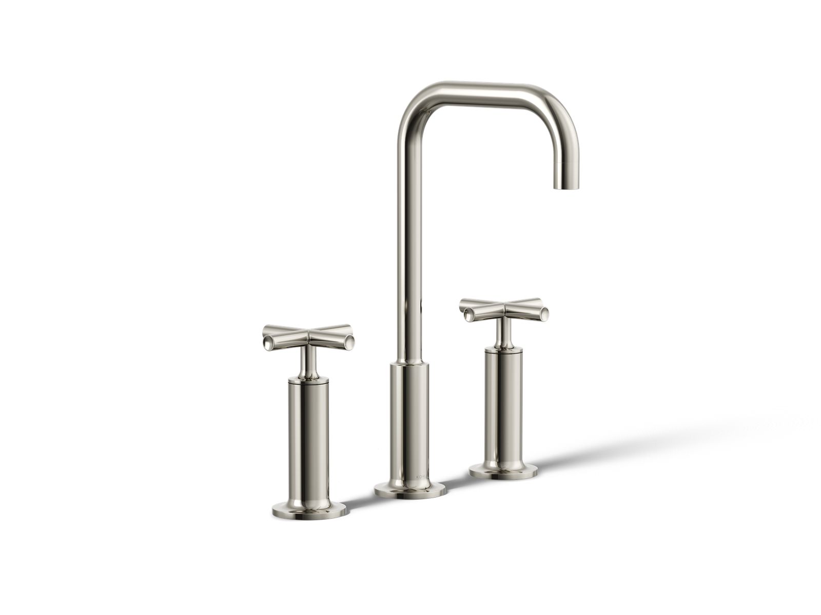 Purist Widespread bathroom sink faucet with Cross handles, 1.2 gpm - K-14408-3-SN