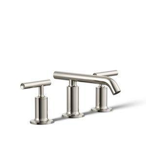 Purist Widespread bathroom sink faucet with Lever handles, 1.2 gpm - K-14410-4-SN
