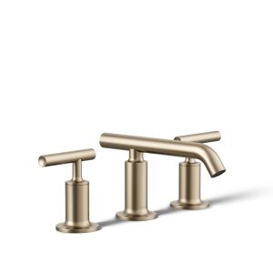 Purist Widespread bathroom sink faucet with Lever handles, 1.2 gpm - K-14410-4-BV