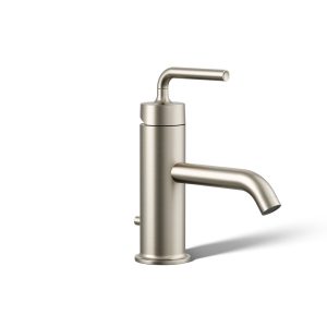 Purist Single-handle bathroom sink faucet with Straight Lever handle, 1.2 gpm - K-14402-4A-BN
