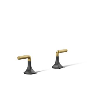 Occasion Lever bathroom sink faucet handles - K-27010-4-BMB