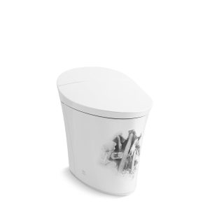 Landshapes by Daniel Arsham One-piece elongated smart toilet, dual-flush - K-5401-DA-0