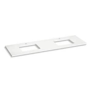 Silestone 73" quartz vanity top with two rectangular cutouts - K-36573-MMW