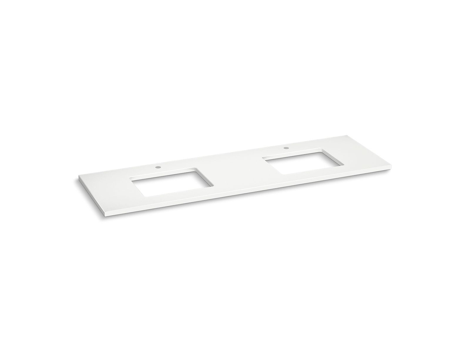 Silestone 73" quartz vanity top with two rectangular cutouts - K-36573-MMW