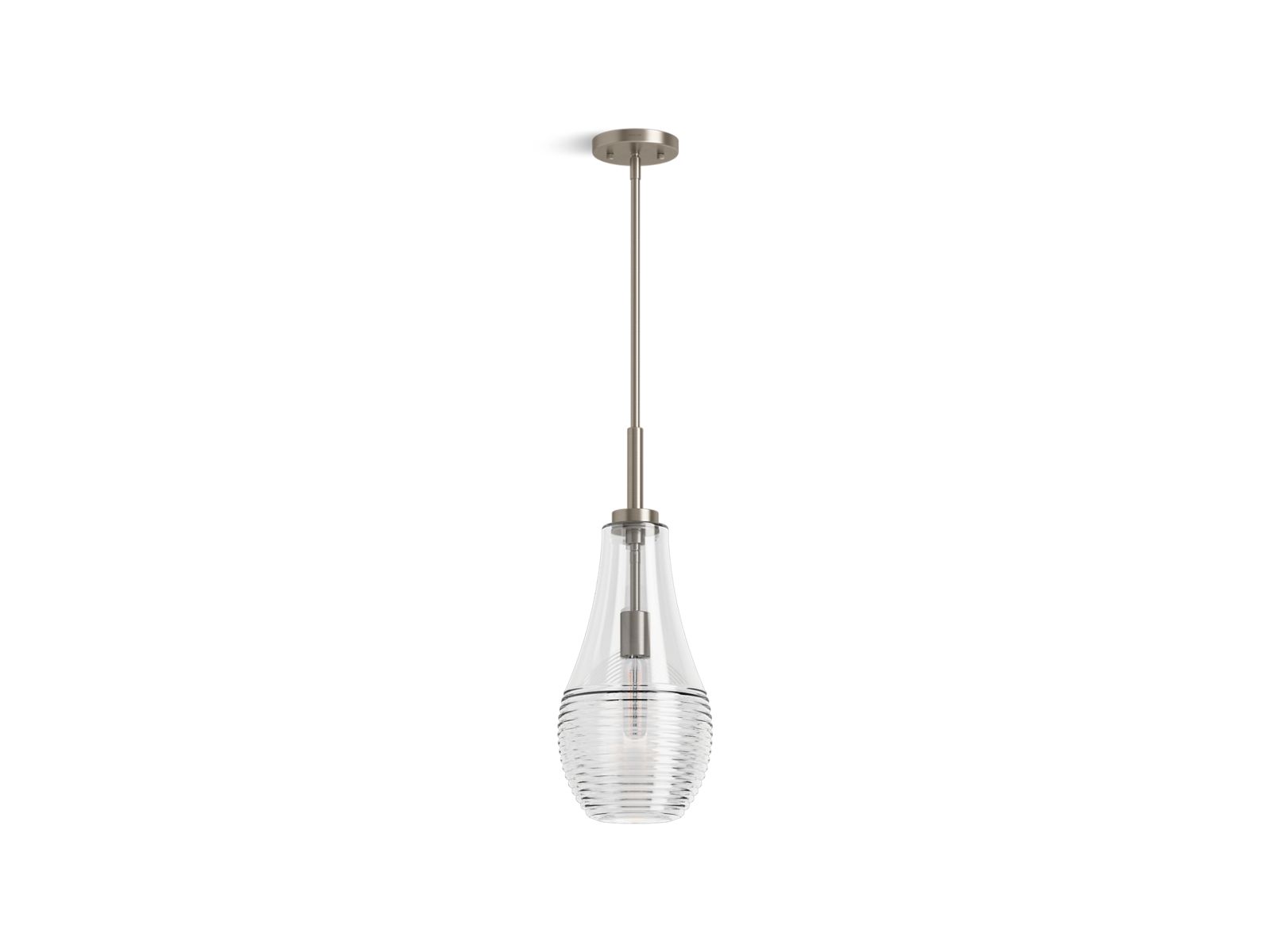 Simplice 8" teardrop pendant - K-42196-PE01-BNL