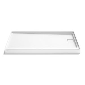 Stoneridge 60" x 36" alcove shower base, right drain - K-44154-HW1