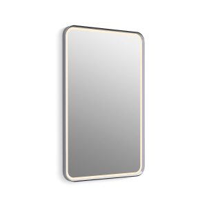 Essential Ultrabright 22" x 34" rectangular lighted framed mirror - K-38023-DLM-CPL