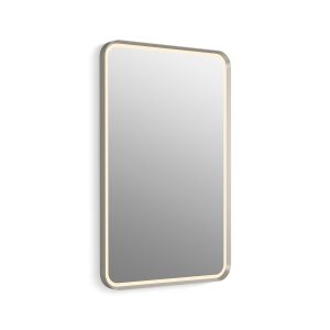 Essential Ultrabright 22" x 34" rectangular lighted framed mirror - K-38023-DLM-BNL
