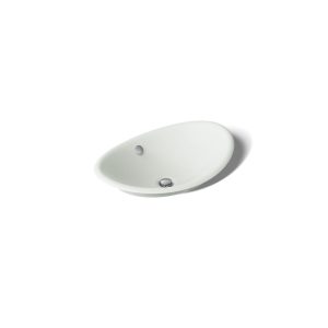 Iron Plains 20-3/4" oval vessel bathroom sink - K-5403-W-FF