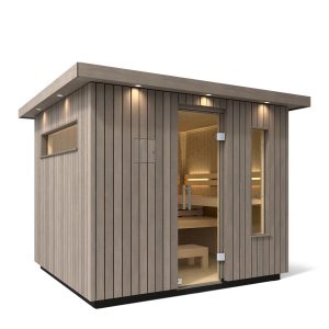 Six-person Outdoor Sauna - K-40046-1FNC-WGS