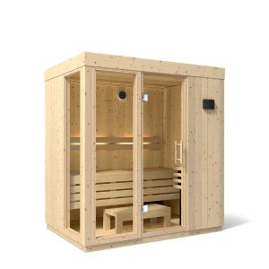Three-person Indoor Sauna With Floor - K-38441-1FNC-SPS