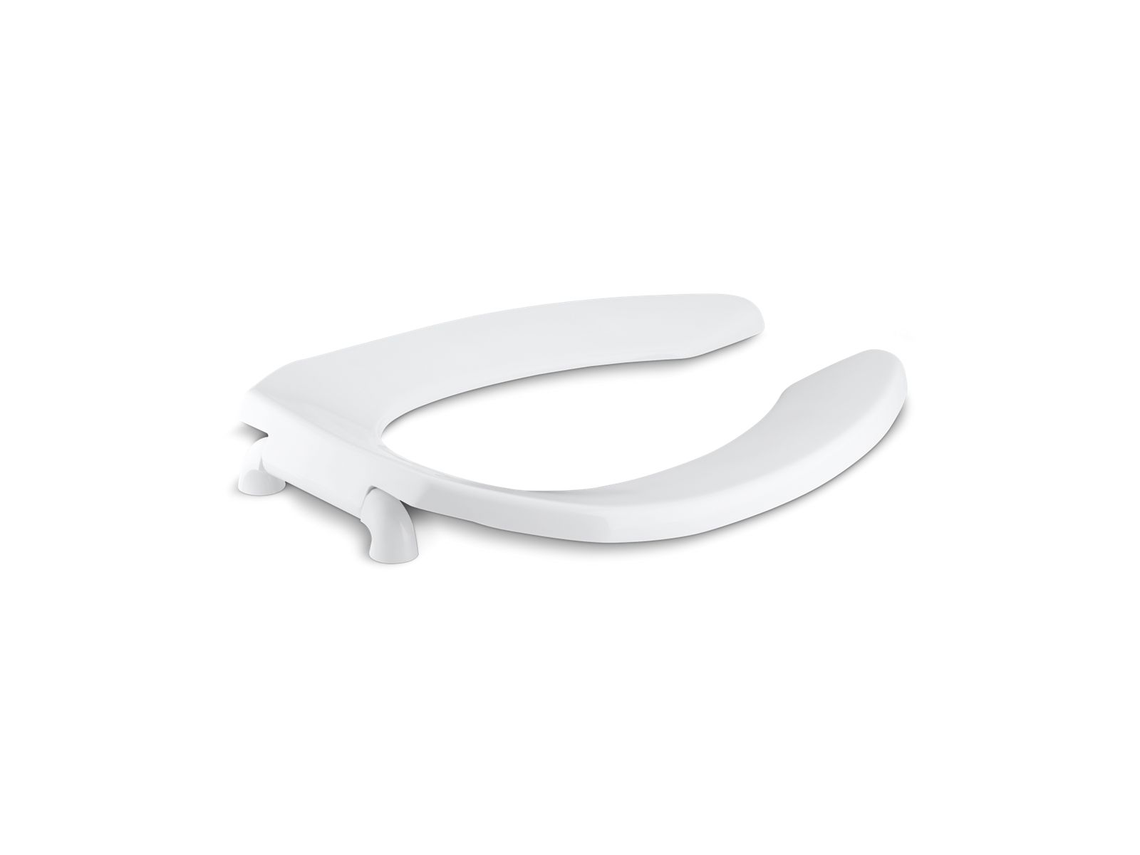 Lustra Commercial elongated toilet seat with antimicrobial agent and check hinge - K-4670-CA-0