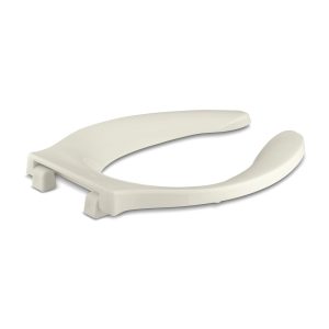 Stronghold Elongated toilet seat with integrated handle and check hinge - K-4731-C-96