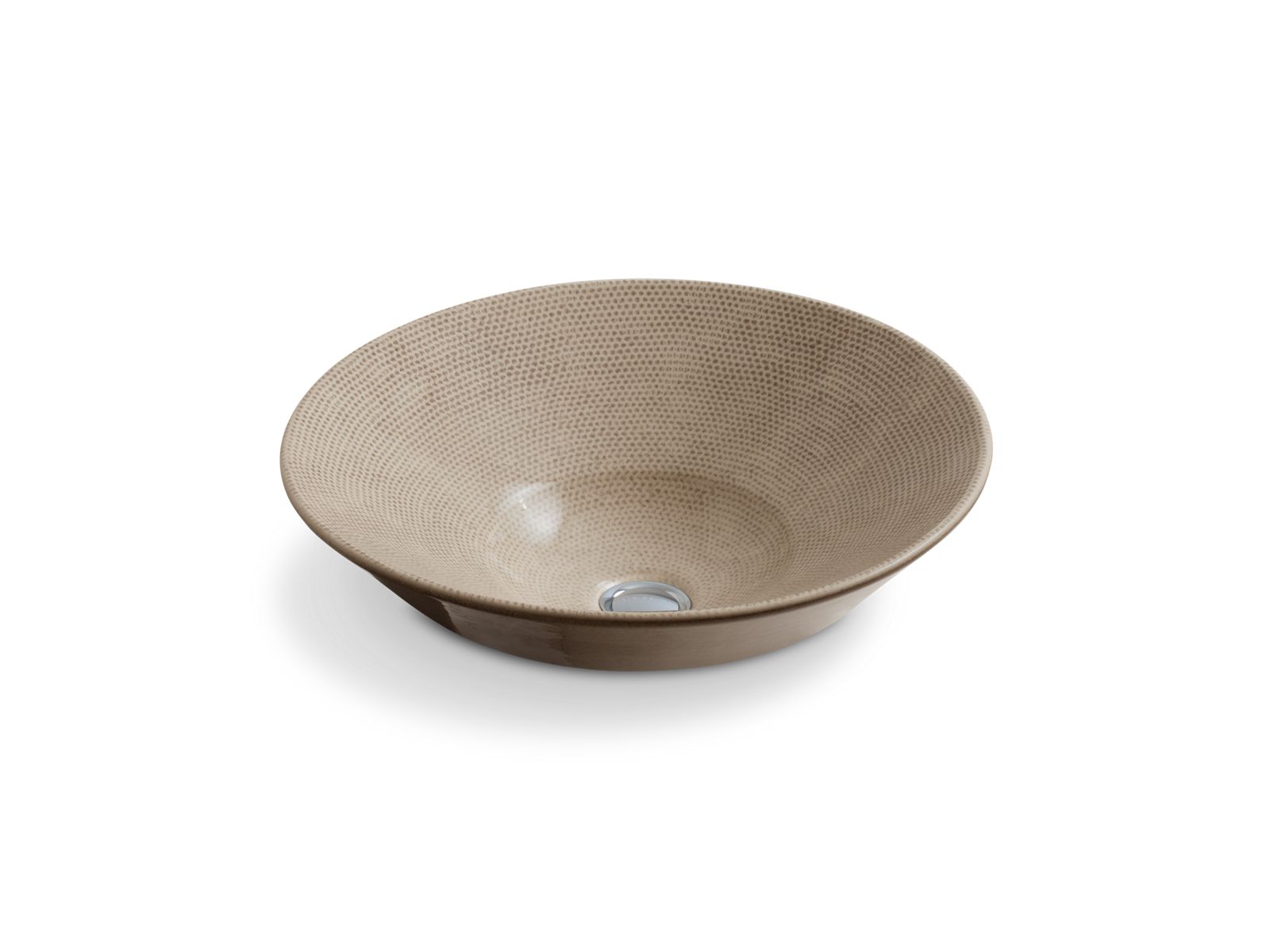 Conical Bell 16-1/4" round vessel bathroom sink, no overflow - K-2200-HV