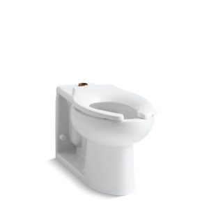 Anglesey Floor-mount top spud flushometer bowl with bedpan lugs - K-4386-0