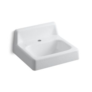 Hudson 19" rectangular wall-mount bathroom sink - K-2805-0