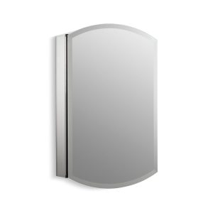 Archer 20" W x 31" H aluminum single-door medicine cabinet, beveled edges - K-3073-NA