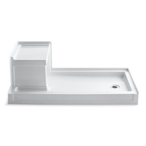 Tresham 60" x 32" alcove shower base, right drain - K-1976-0