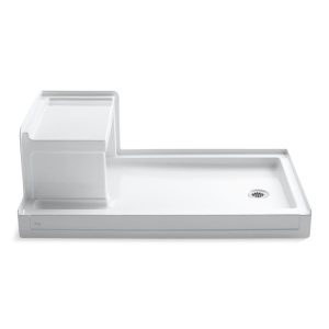 Tresham 60" x 36" alcove shower base, right drain - K-1978-0
