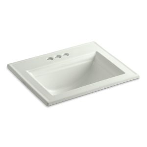 Memoirs Stately 22-3/4" rectangular drop-in bathroom sink - K-2337-4-NY