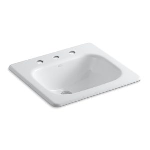 Tahoe 21" rectangular drop-in bathroom sink - K-2895-8-0