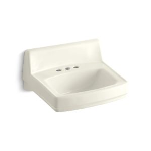 Greenwich 20-3/4" x 18-1/4" wall-mount/concealed arm carrier bathroom sink with 4" centerset faucet holes - K-2032-96