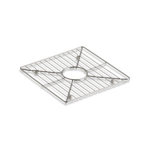 Poise Stainless steel sink rack, 13-3/16" x 13-3/16", for kitchen and bar sinks - K-3142-ST