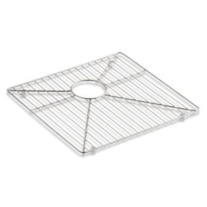 Vault Strive Stainless steel sink rack for left bowl, 16-15/16" x 15-15/16" - K-6646-ST