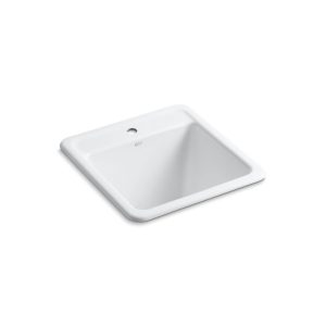 Park Falls 21" top-/undermount single-bowl utility sink - K-19022-1-0