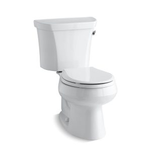 Wellworth Two-piece round-front toilet, 1.28 gpf - K-3997-UR-0