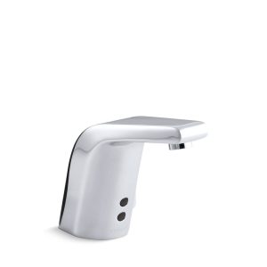 Sculpted Touchless single-hole lavatory faucet with Insight sensor technology and temperature mixer, DC-powered, 0.5 gpm - K-13460-CP